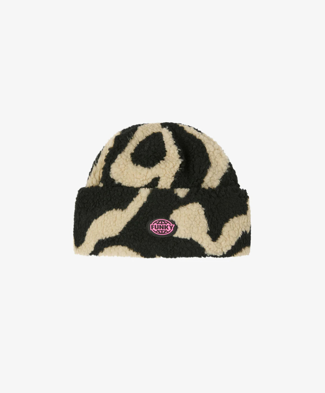 Fat Sherpa Beanie Black/Natural Raw FUNKY