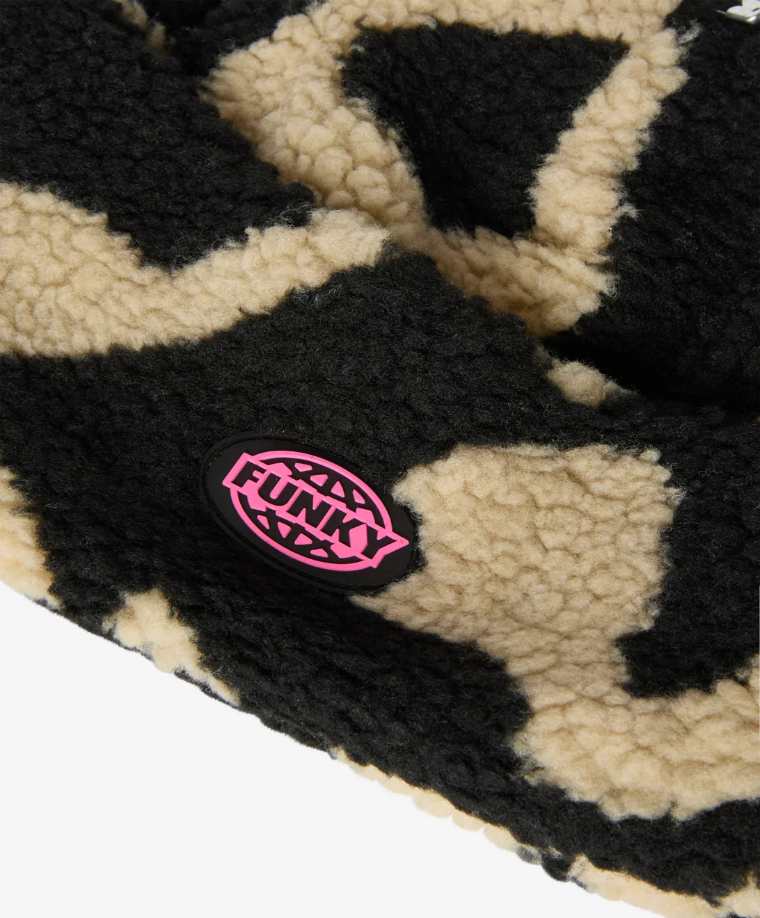 Fat Sherpa Beanie Black/Natural Raw FUNKY