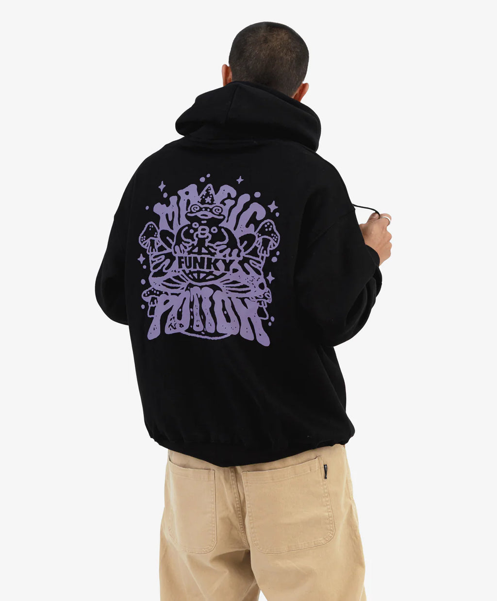 Frog Hoodie Black FUNKY