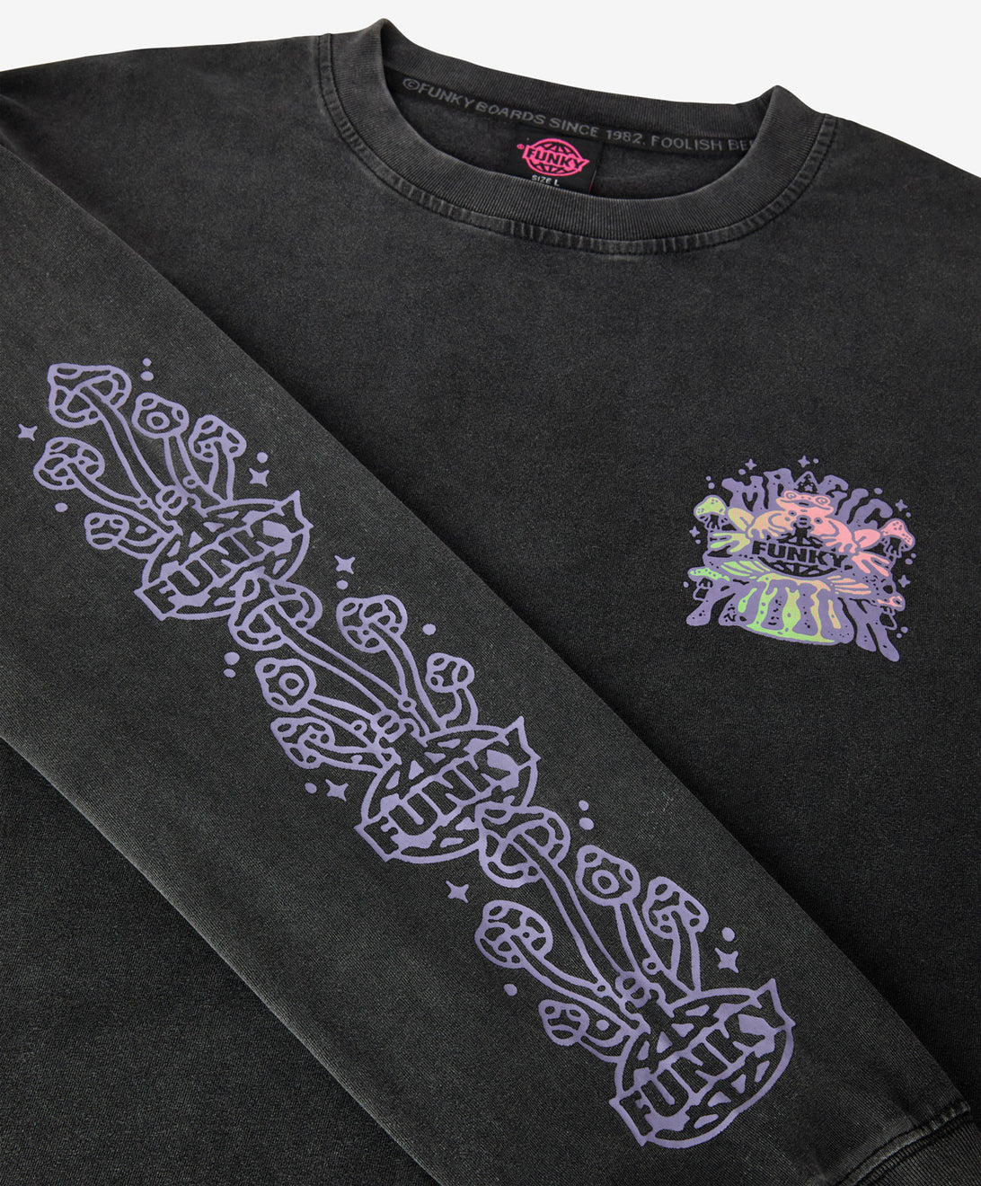 TEE Frog Long Sleeve Black FUNKY