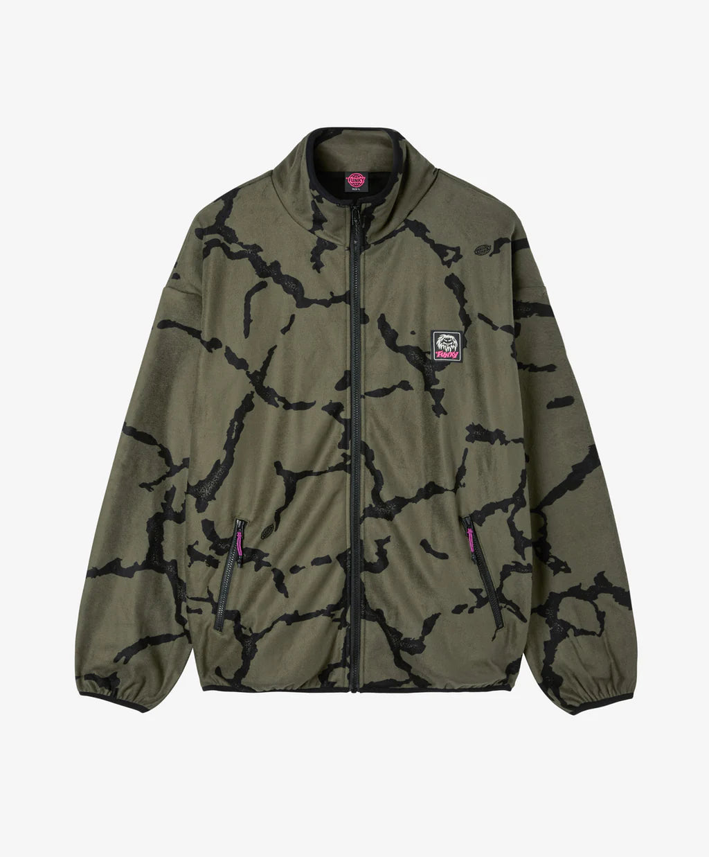 Heritage Full Zip Fleece Olive FUNKY