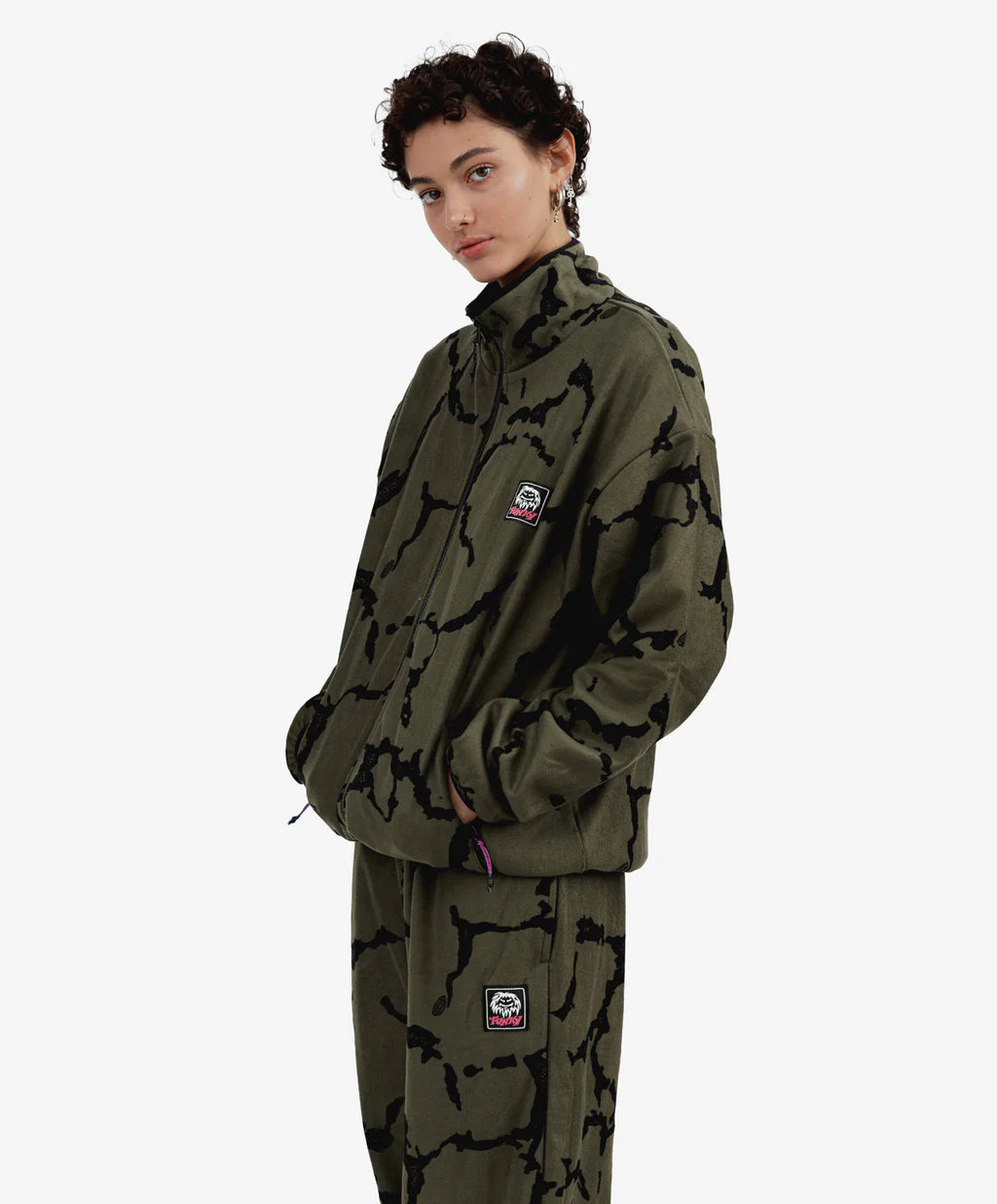 Heritage Full Zip Fleece Olive FUNKY