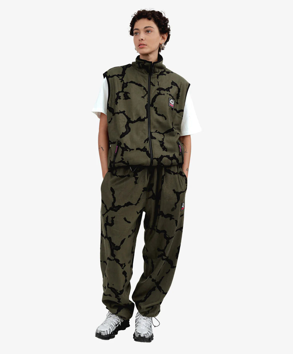 Heritage Fleece Vest Olive FUNKY