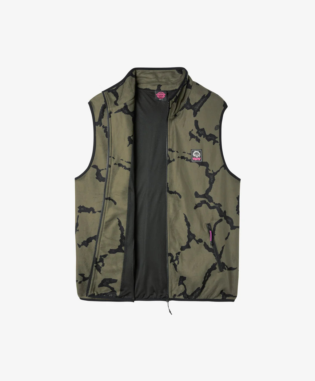 Heritage Fleece Vest Olive FUNKY