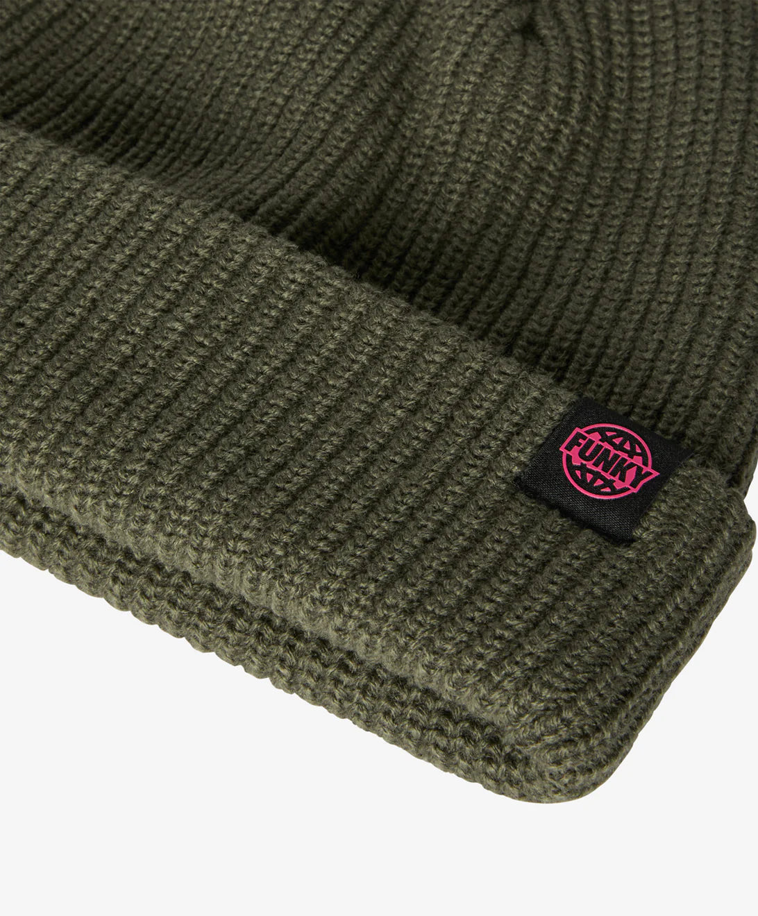 Beanie Corto Logo Verde FUNKY
